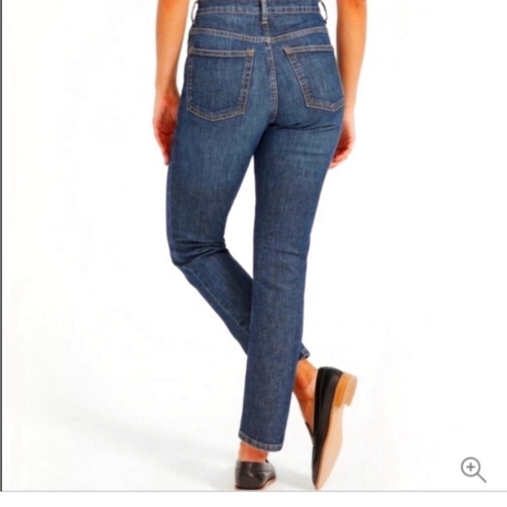 EVERLANE 5 Pocket Dark Wash Stretch Jeans Size 30 X 26 Women Mid Rise Slim Denim - Picture 5 of 14
